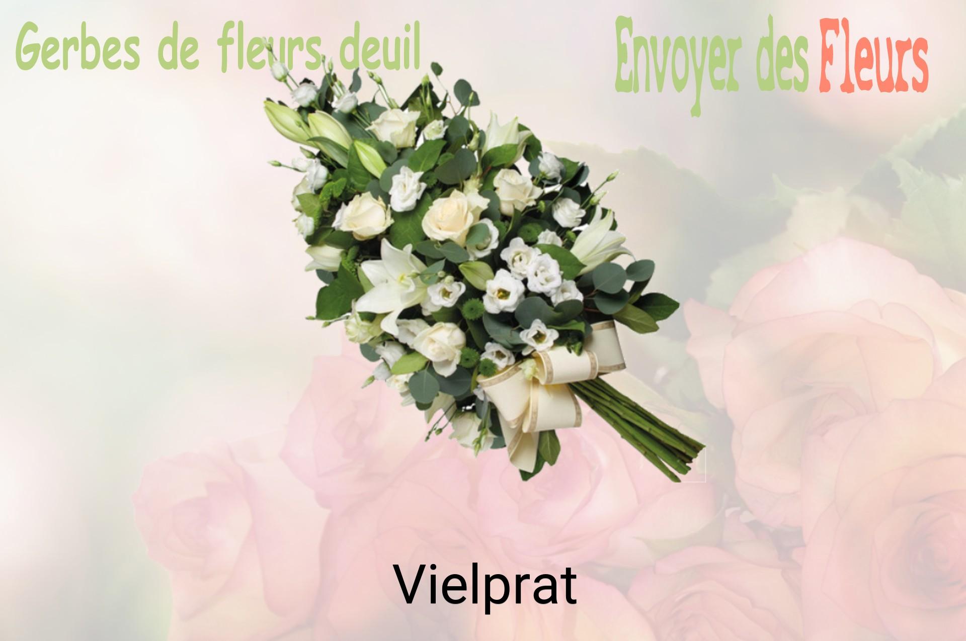 Gerbe de fleurs de deuil livrée à Vielprat